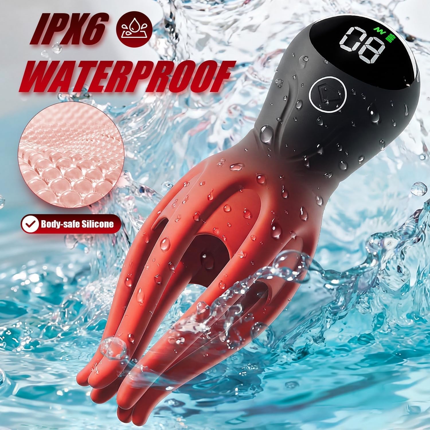 LumiTentacle LED Male Training Vibrator 12 Modes Tentacle