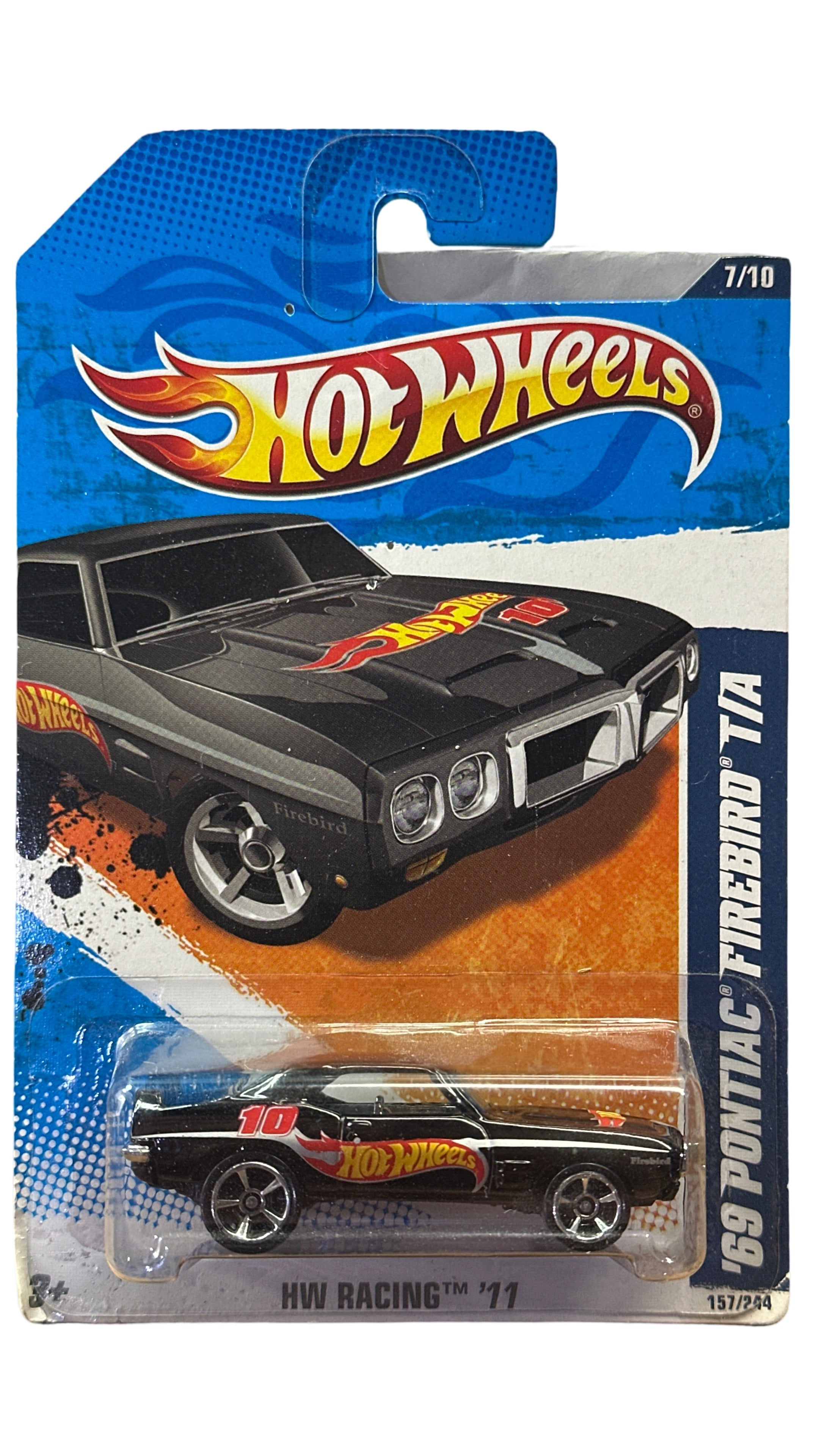 2011 Hot Wheels HW Racing 11 Pontiac Firebird T/A del 69 - Variación de rueda de 5 radios 157/244