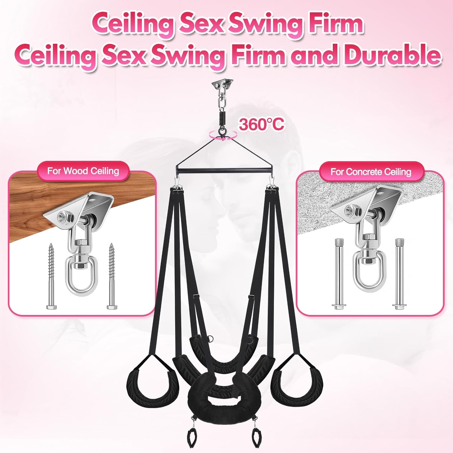 OrbitraX 360° Ceiling Sex Swing Wide Cushion