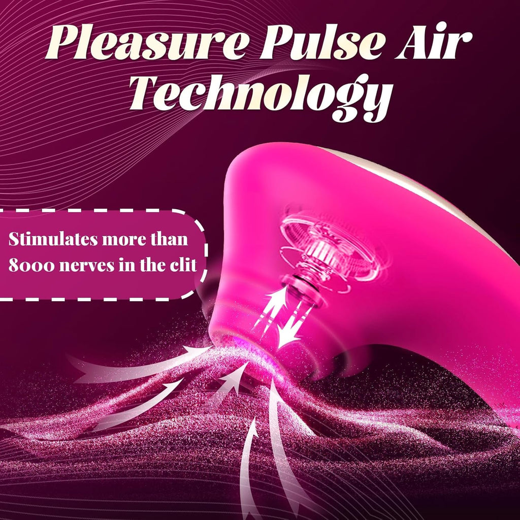 SereviaX Clit Sucker Wand 10 Modes Waterproof Quiet USB