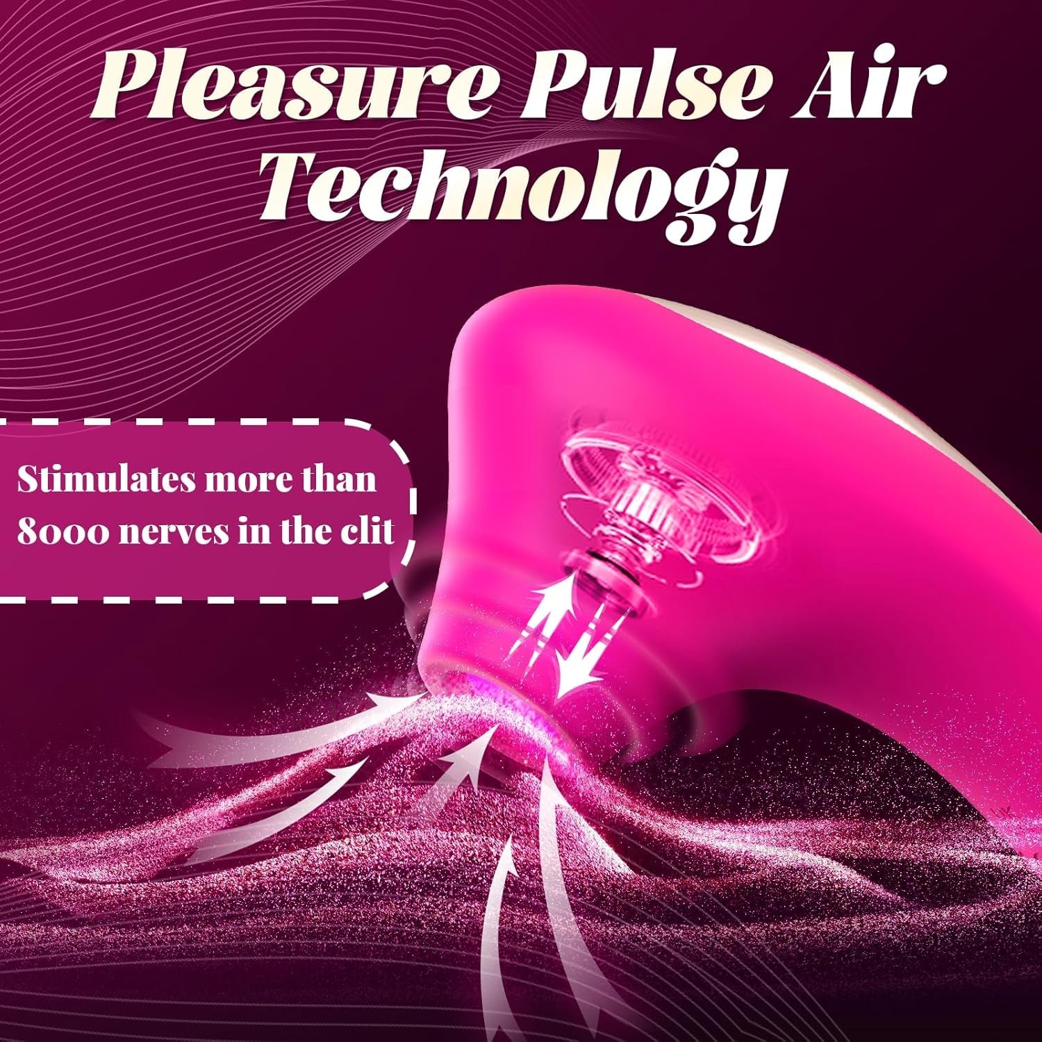 SereviaX Clit Sucker Wand 10 Modes Waterproof Quiet USB