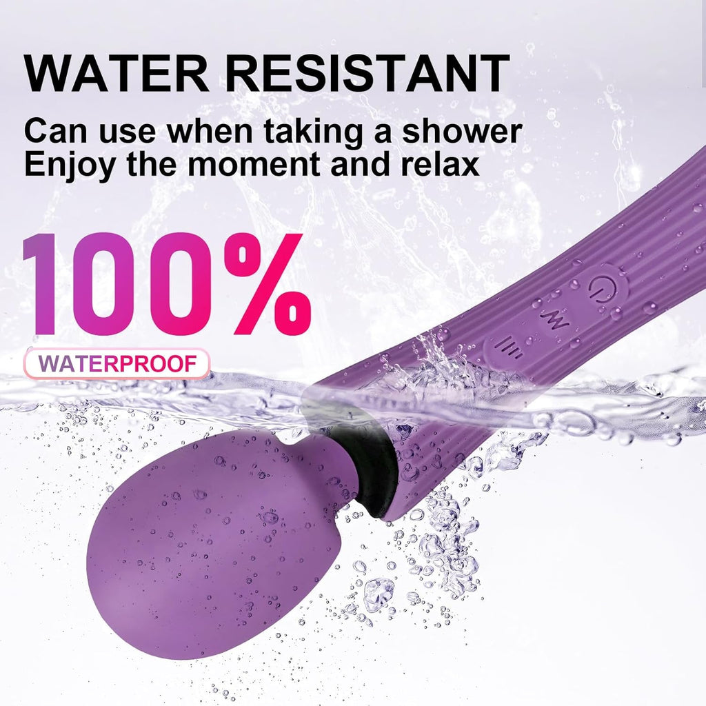 VeloraPulse Rechargeable Wand Vibrator 12 Modes Waterproof