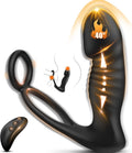HeatCore Heating Prostate Massager Cock Ring 9 Modes Remote