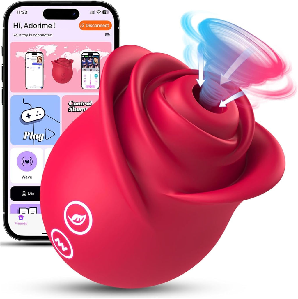 NoirévaX Rose Clit Sucker 10 Modes App Waterproof Quiet