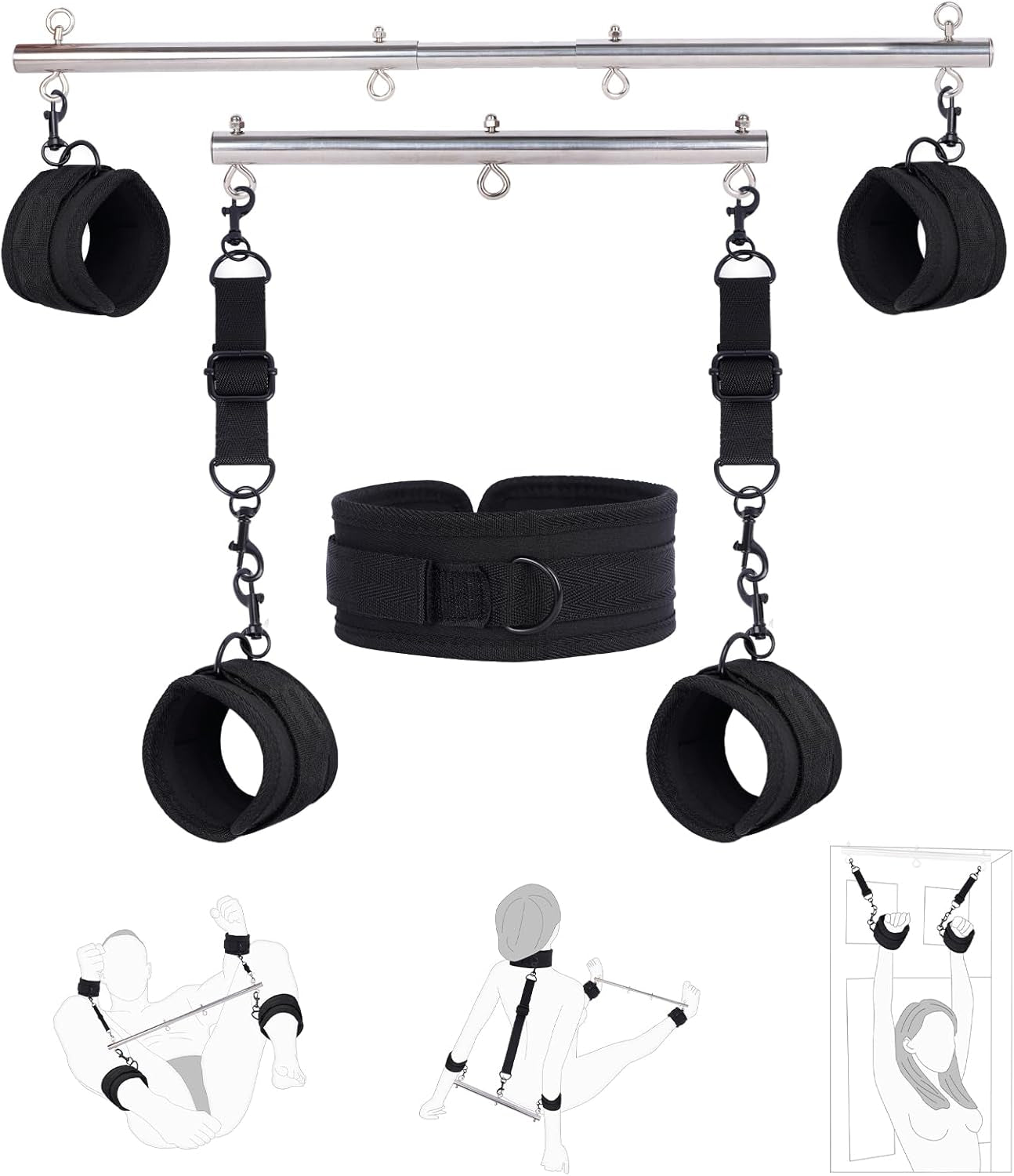 FeatherControl Feather Cuff Adjustable Spreader Bar