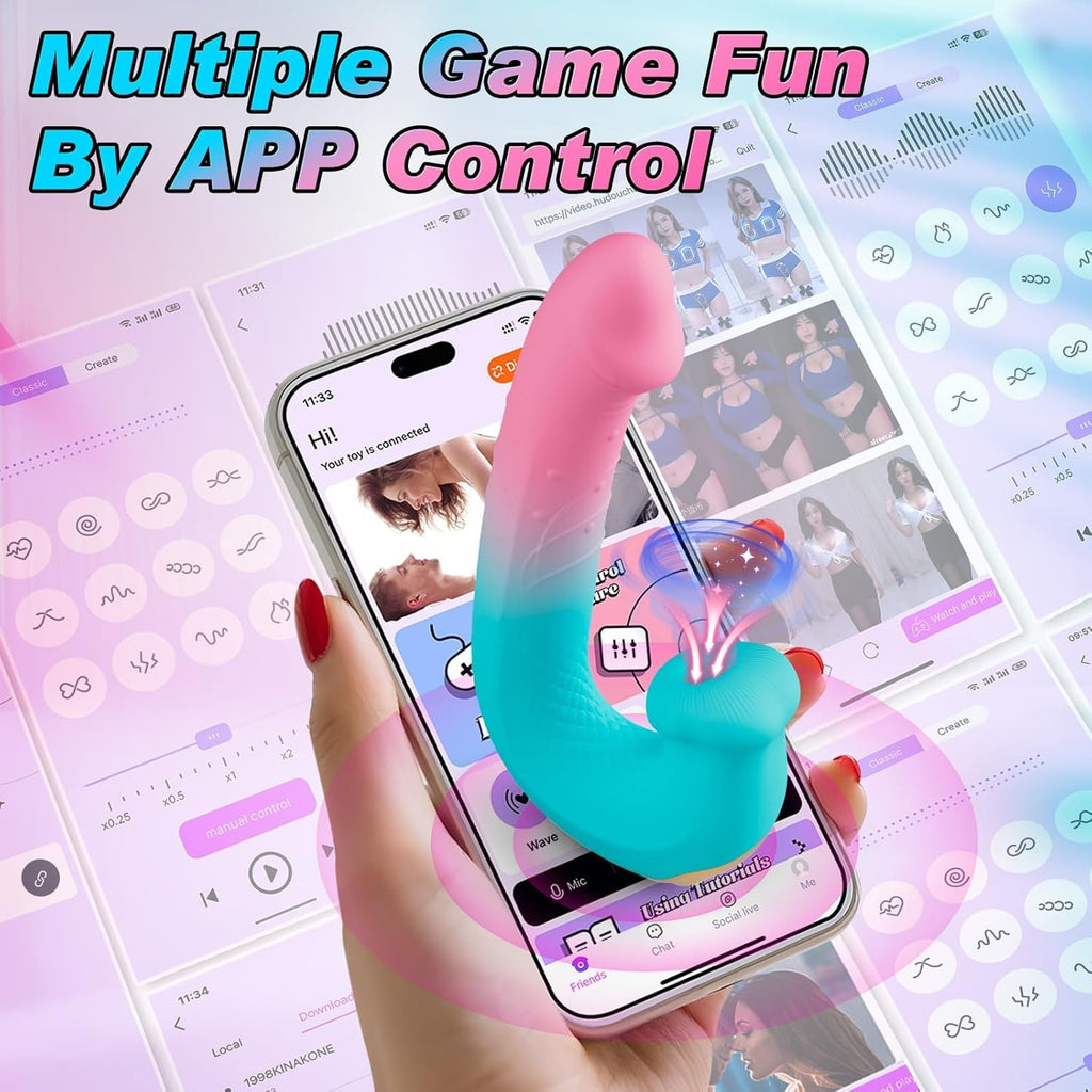 OrbitSync App Control Rotating Beads Clit Sucker Vibrator