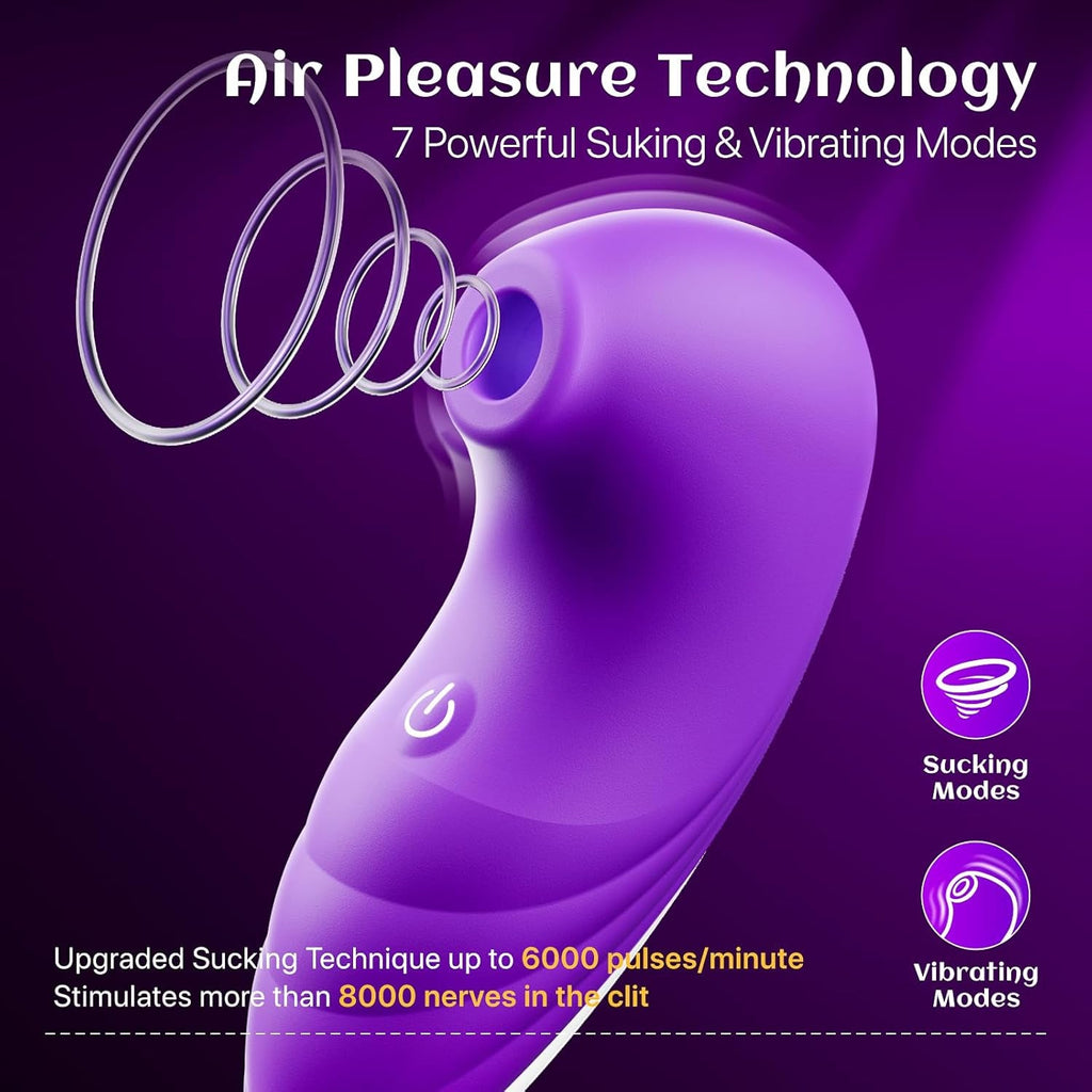 VelnariX Clit Sucker Wand 7 Modes Quiet Waterproof