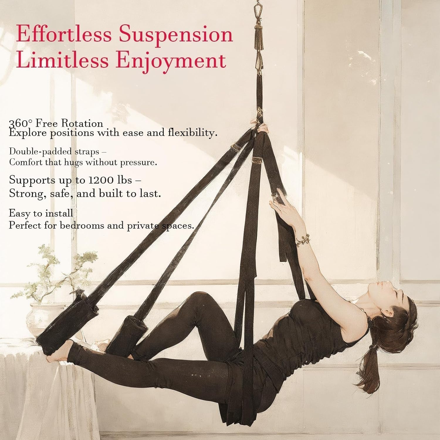 AerisyncX 360° Spinning Sex Swing Heavy Duty