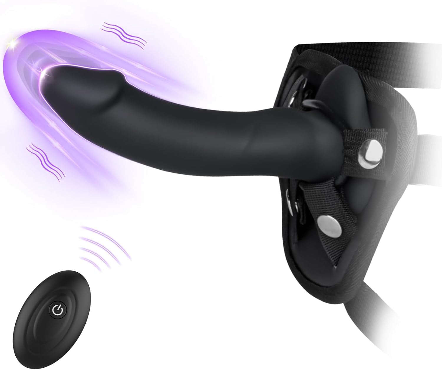 PulseControl Remote Control Strap-On Dildo Set