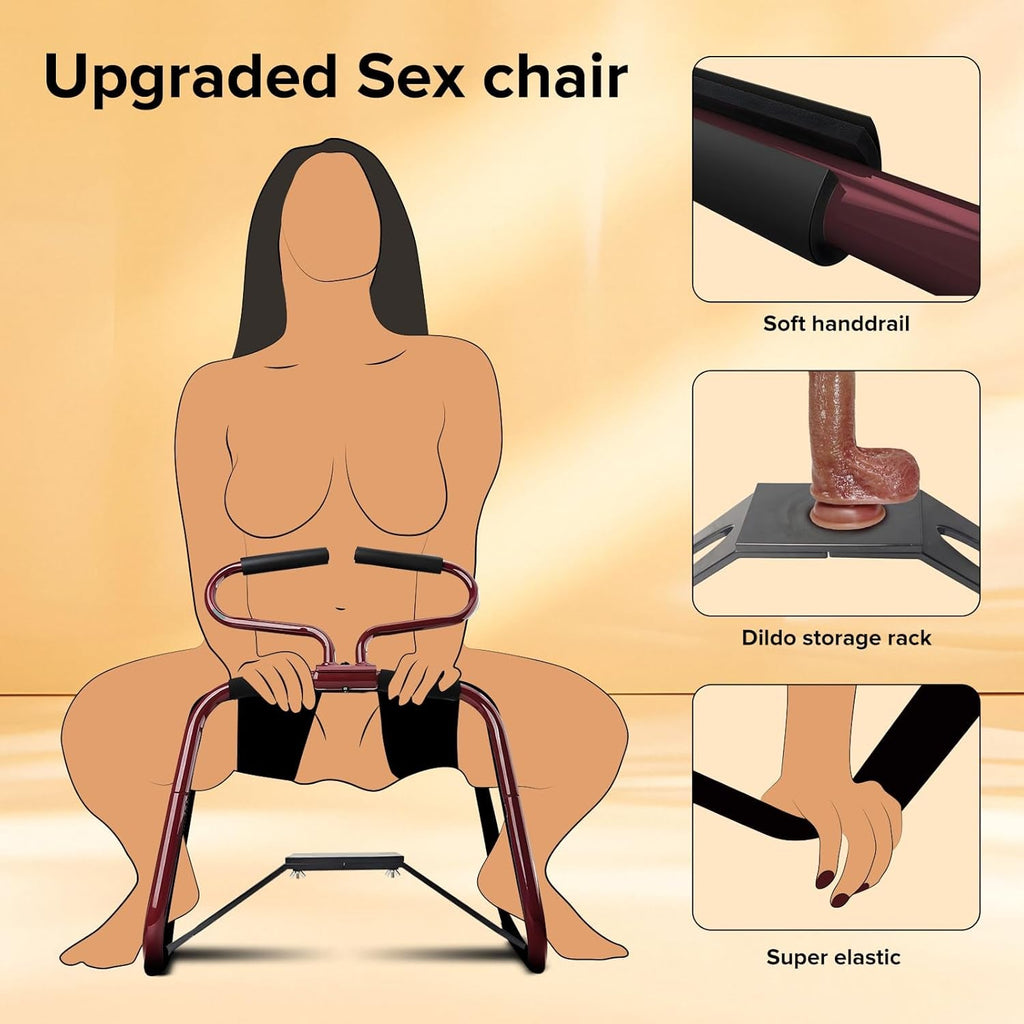 AeroBounce Adjustable Sex Chair with Dildo Mount
