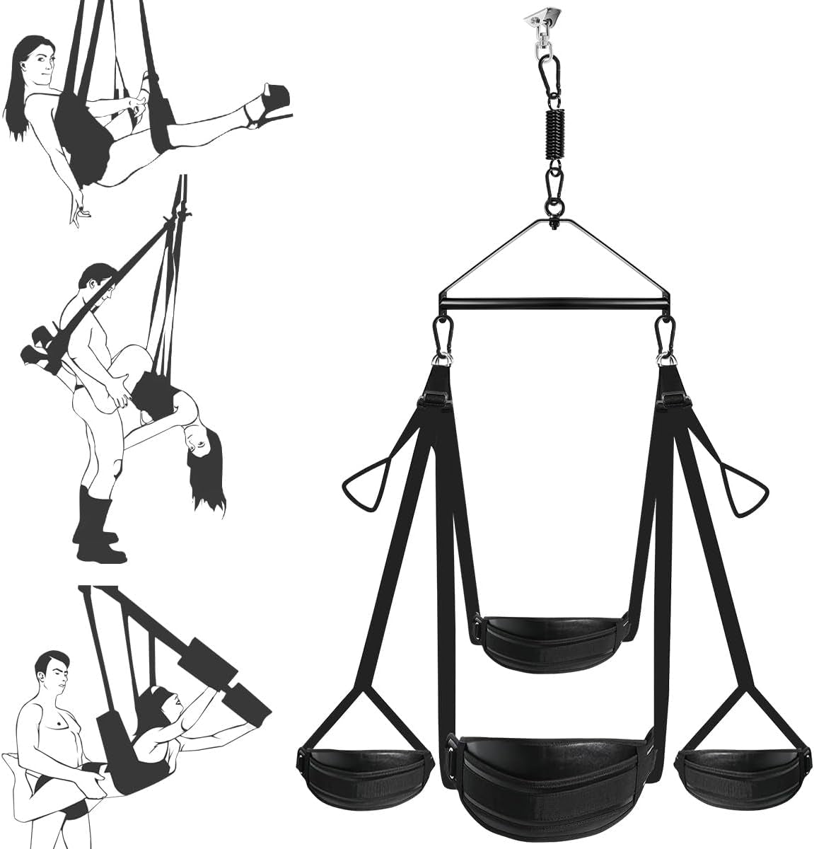 NexoraX 360° Heavy Duty Sex Swing Adjustable