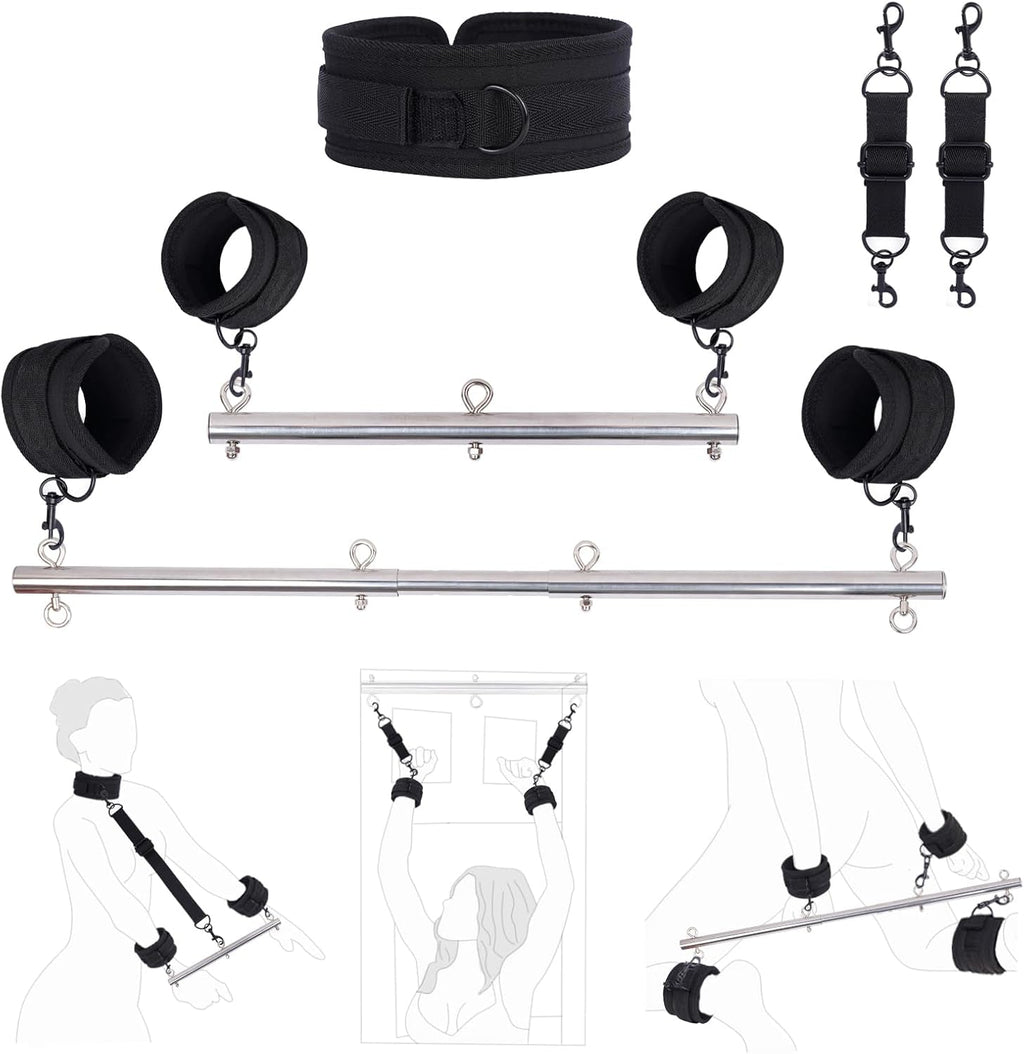 SilverFeather Spreader Bar BDSM Kit