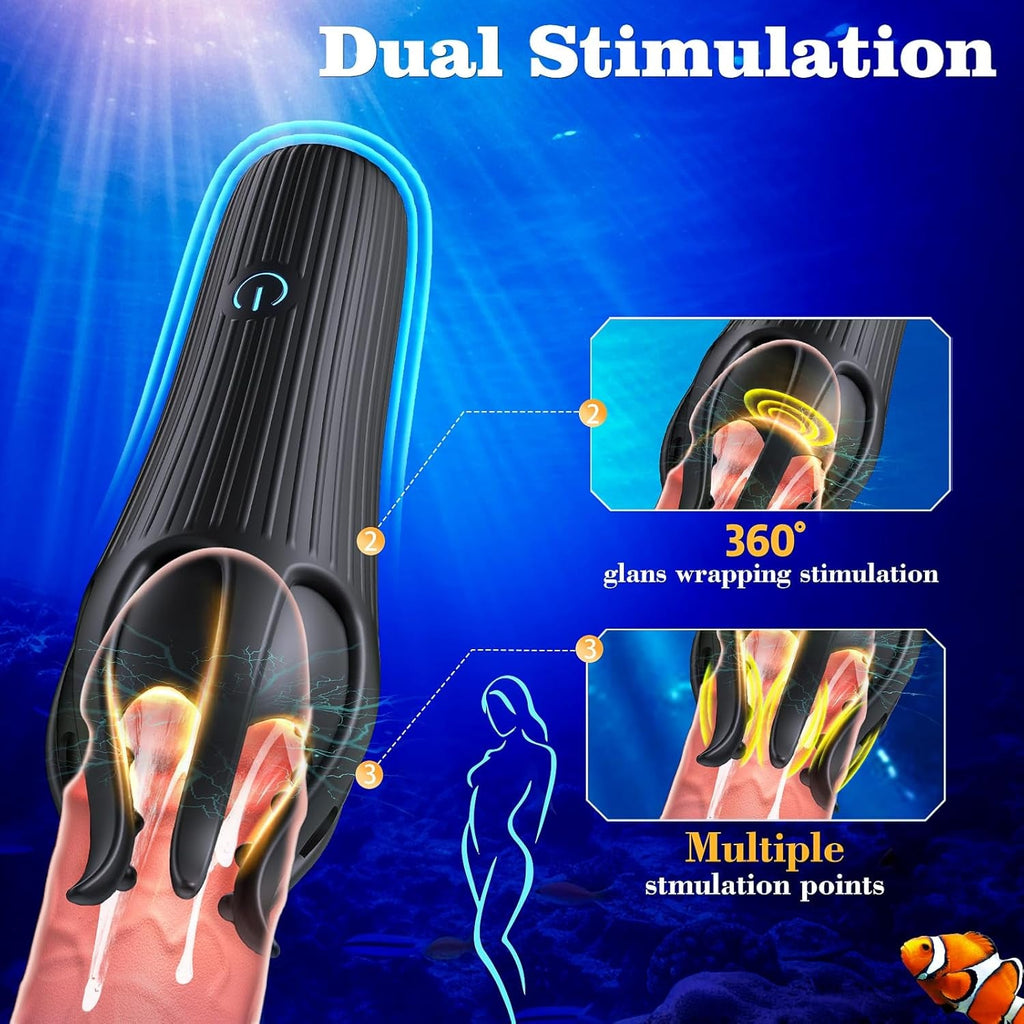 HexaTongue Tongue Vibrator Sleeve 10 Modes Trainer