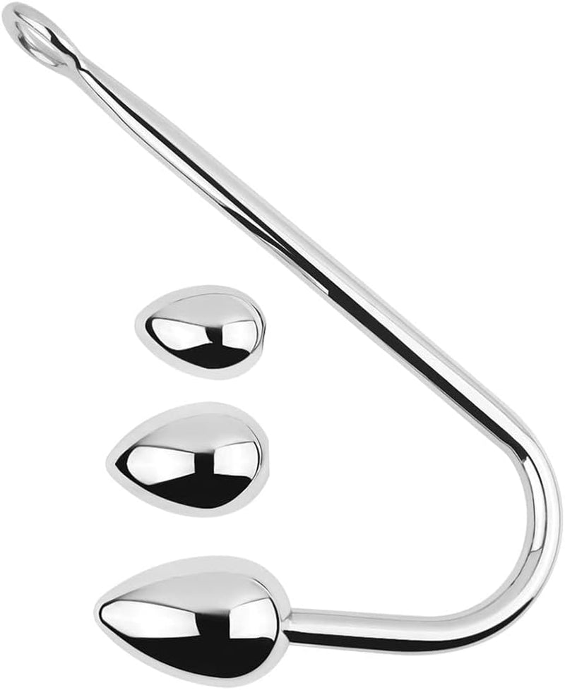 HeartSteel Stainless Steel Anal Hook 3 Balls