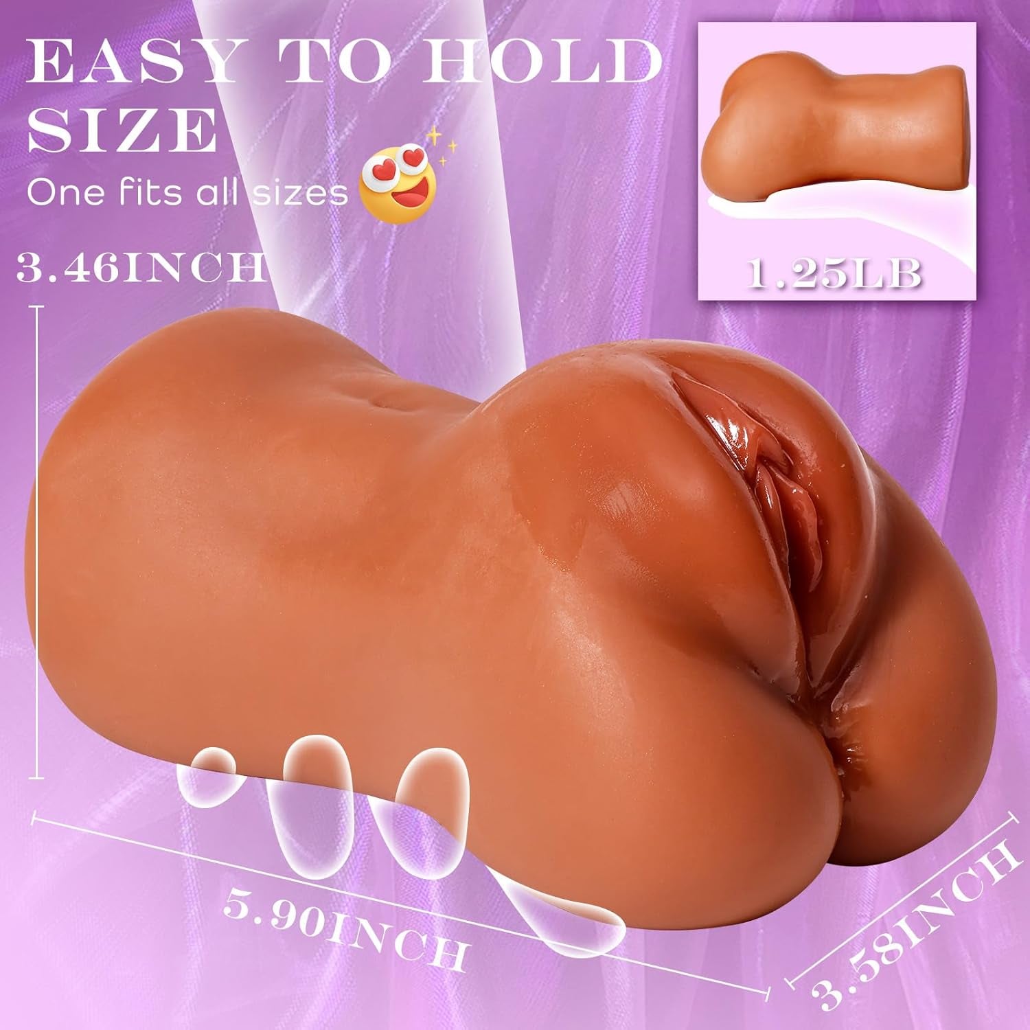 TerraCurve Brown Realistic Pocket Pussy Male Stroker