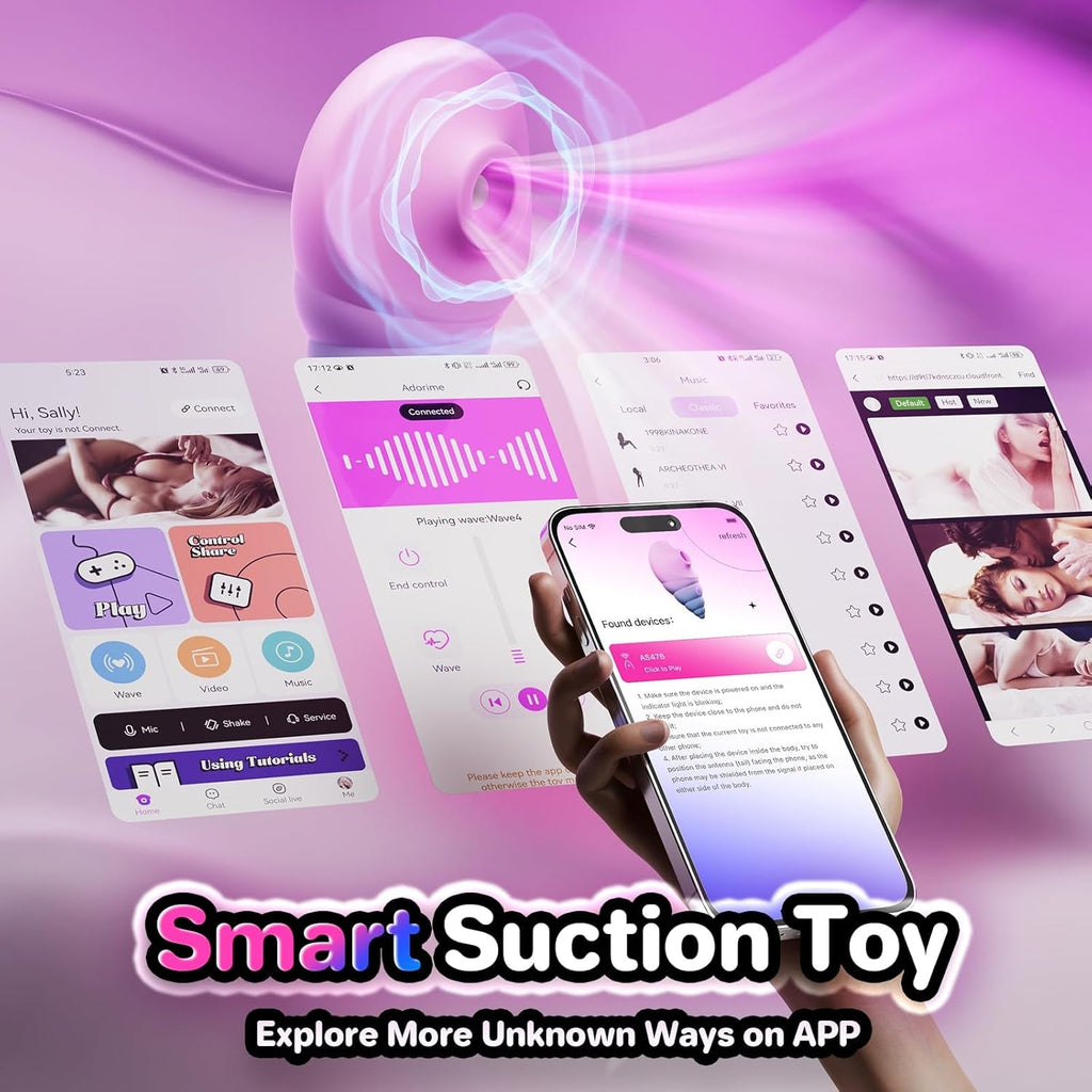 ConchaSync Clit Sucker 10 Modes App Control Quiet