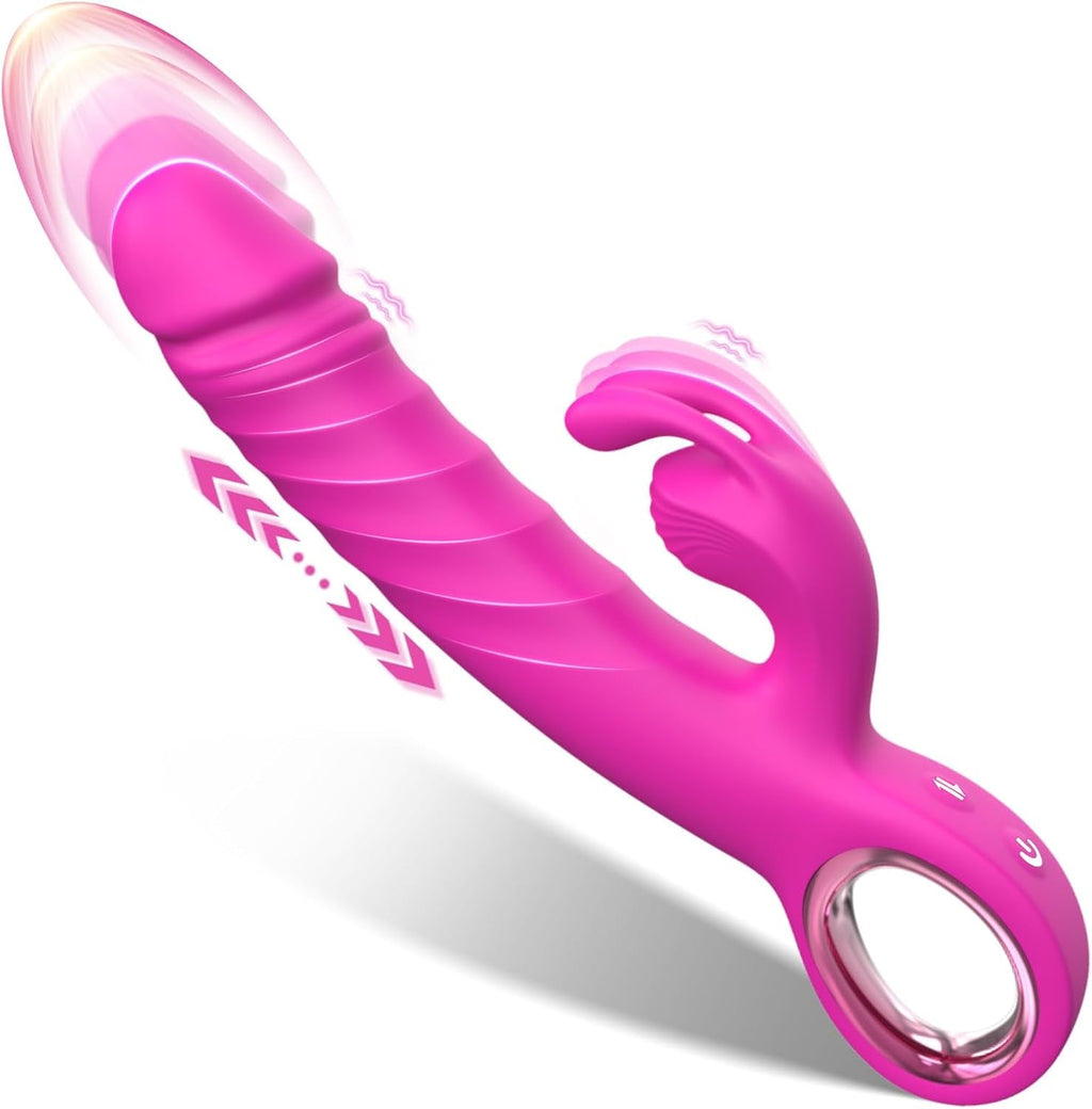 RoseCore Premium Rabbit Thruster 7 Thrust 7 Modes Silicone