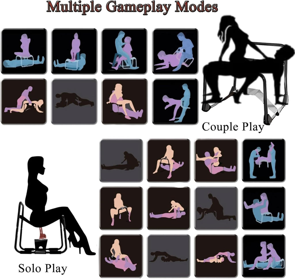 ShadowFold Foldable Sex Chair with Dildo Mount