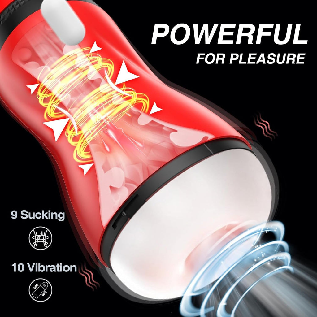 StormHeat Heating Male Masturbator 9 Suction 10 Vibration