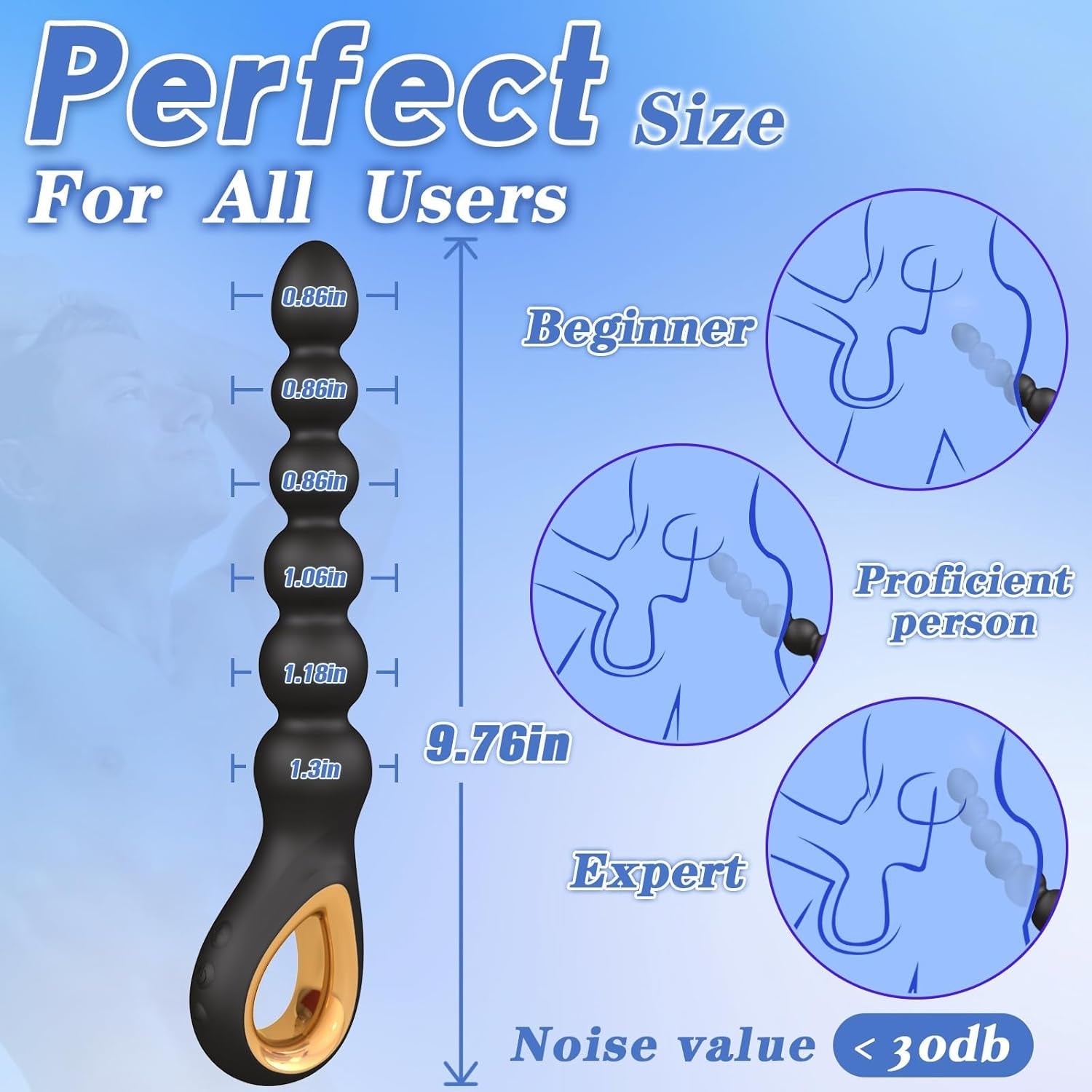 SilkJiggle Rechargeable Vibrating Anal Beads Plug