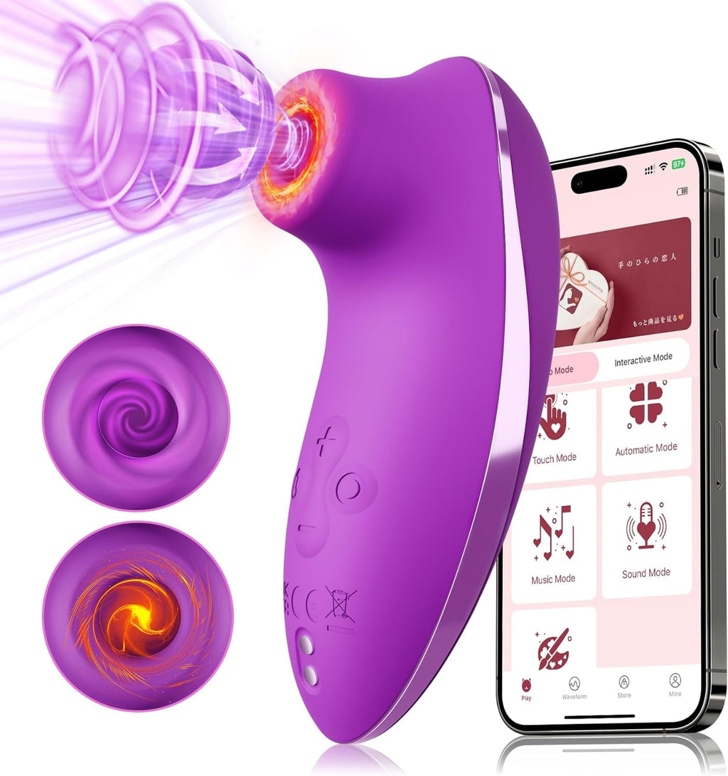 ThermavaX Heating Clit Sucker App Control Waterproof Quiet