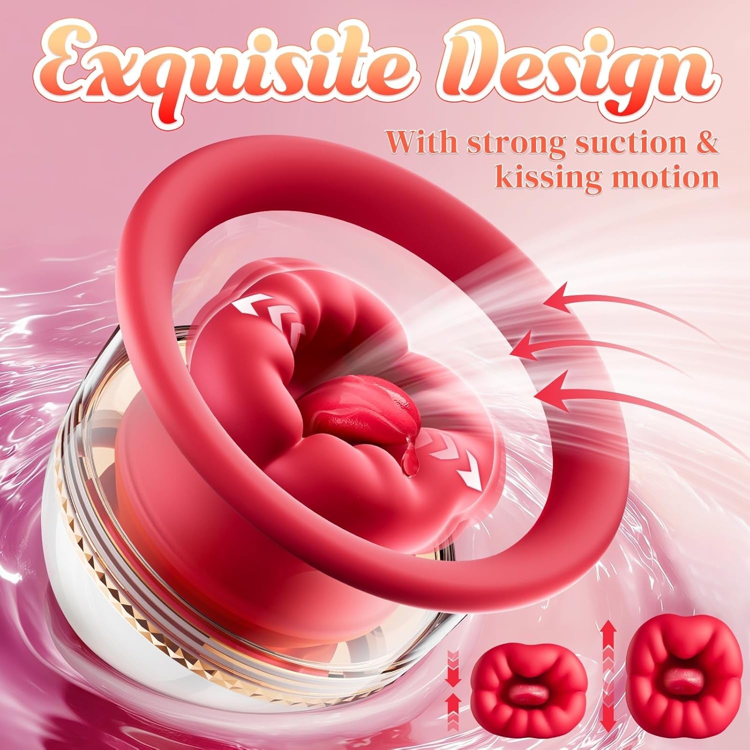 FloriqueX AI Rose Vibrator 9 Vibration 3 Suction Modes