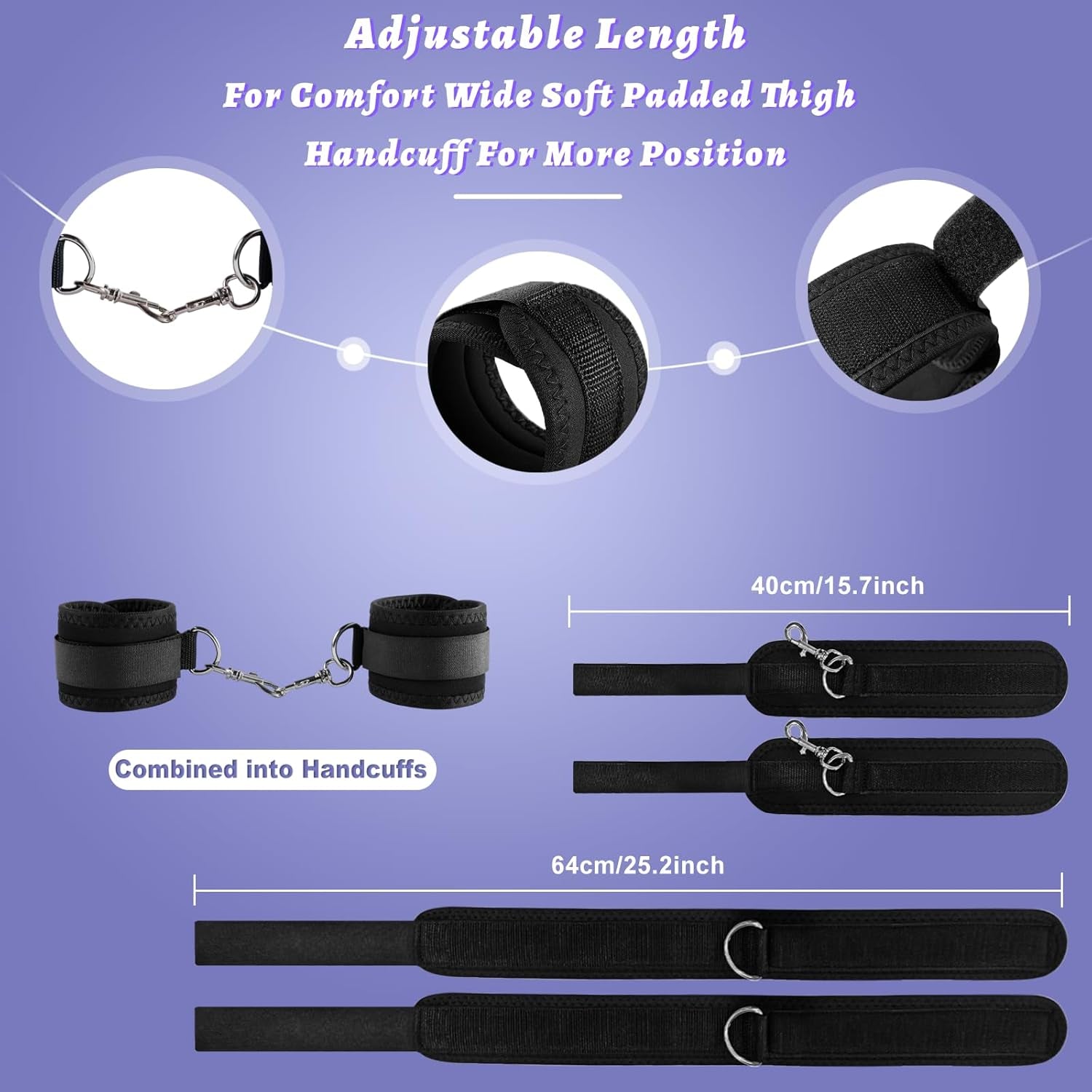 ArcBond Inflatable BDSM Arc Sex Pillow with Cuffs Set