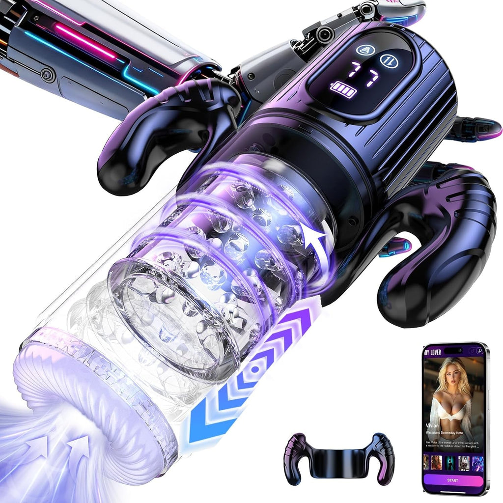 ThryveX AI Male Masturbator Thrust Rotation Suction App