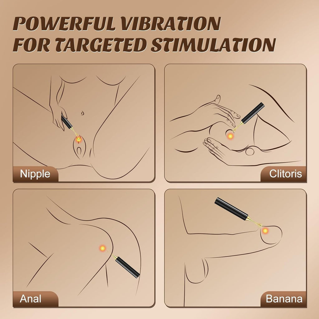 HyperPulse Bullet Vibrator 10 Modes Powerful Rechargeable Quiet