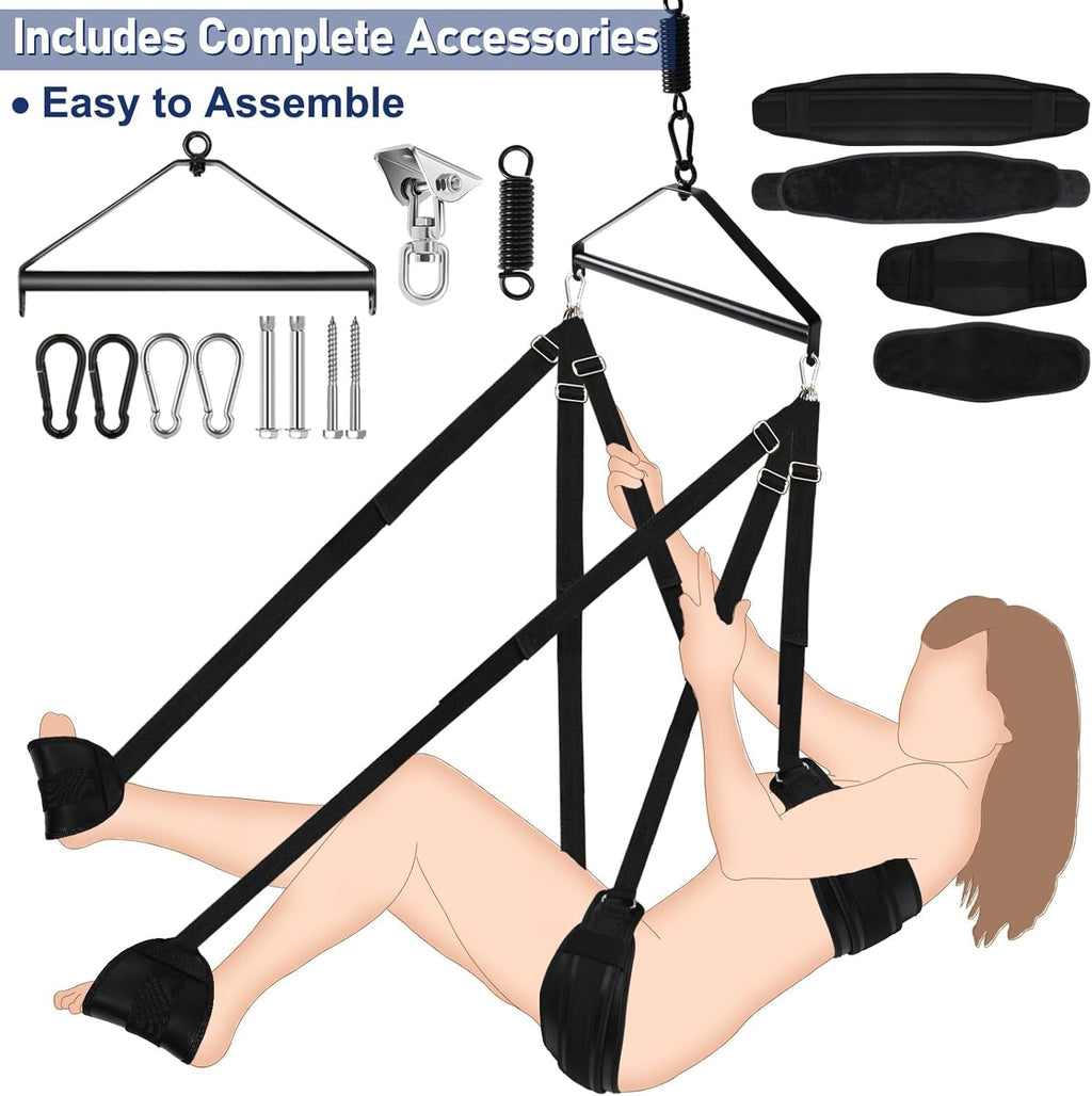 VortiqX 360° Spinning Ceiling Sex Swing 800lb