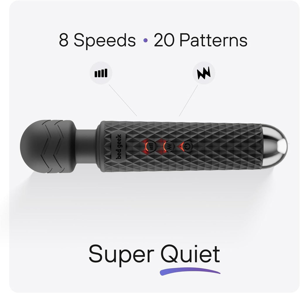 ObsidianPrism Wand Vibrator 20 Patterns 8 Speeds Waterproof