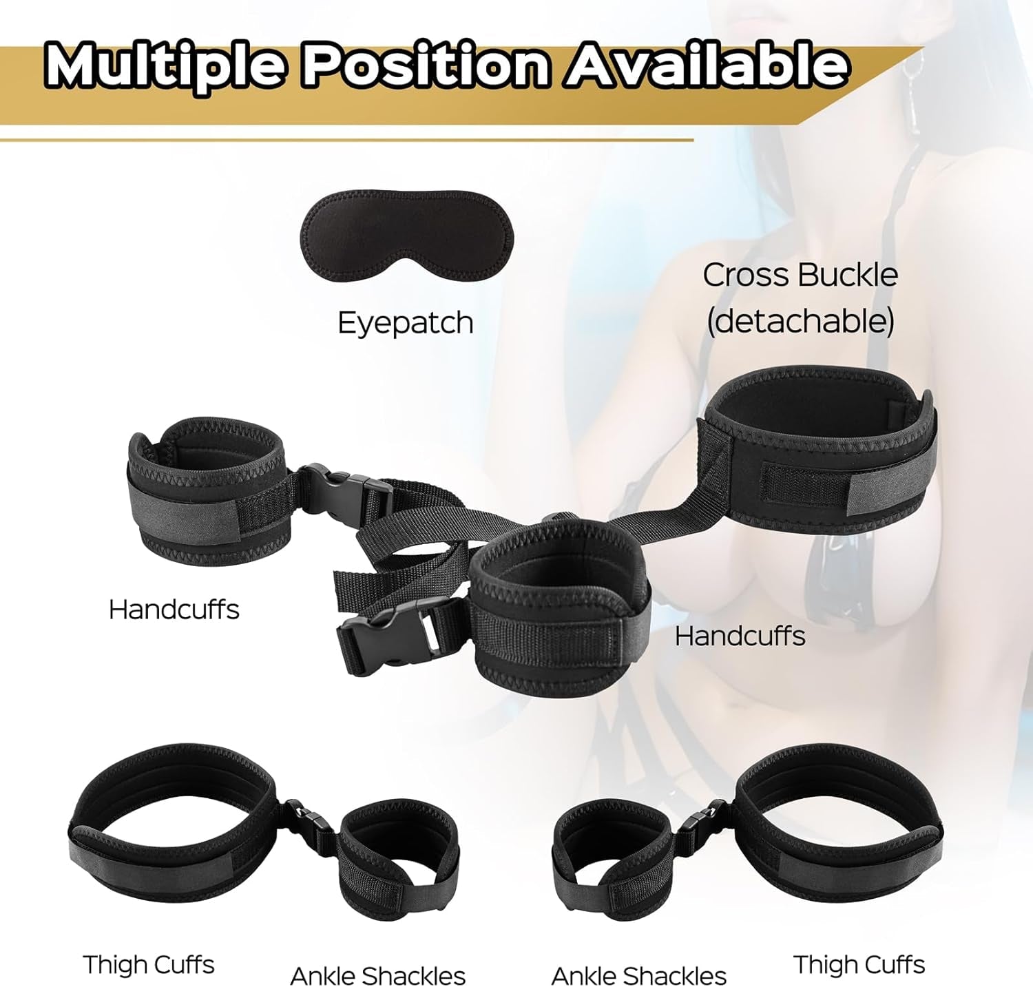 VersaLock Neck to Wrist Sling BDSM Restraint Kit