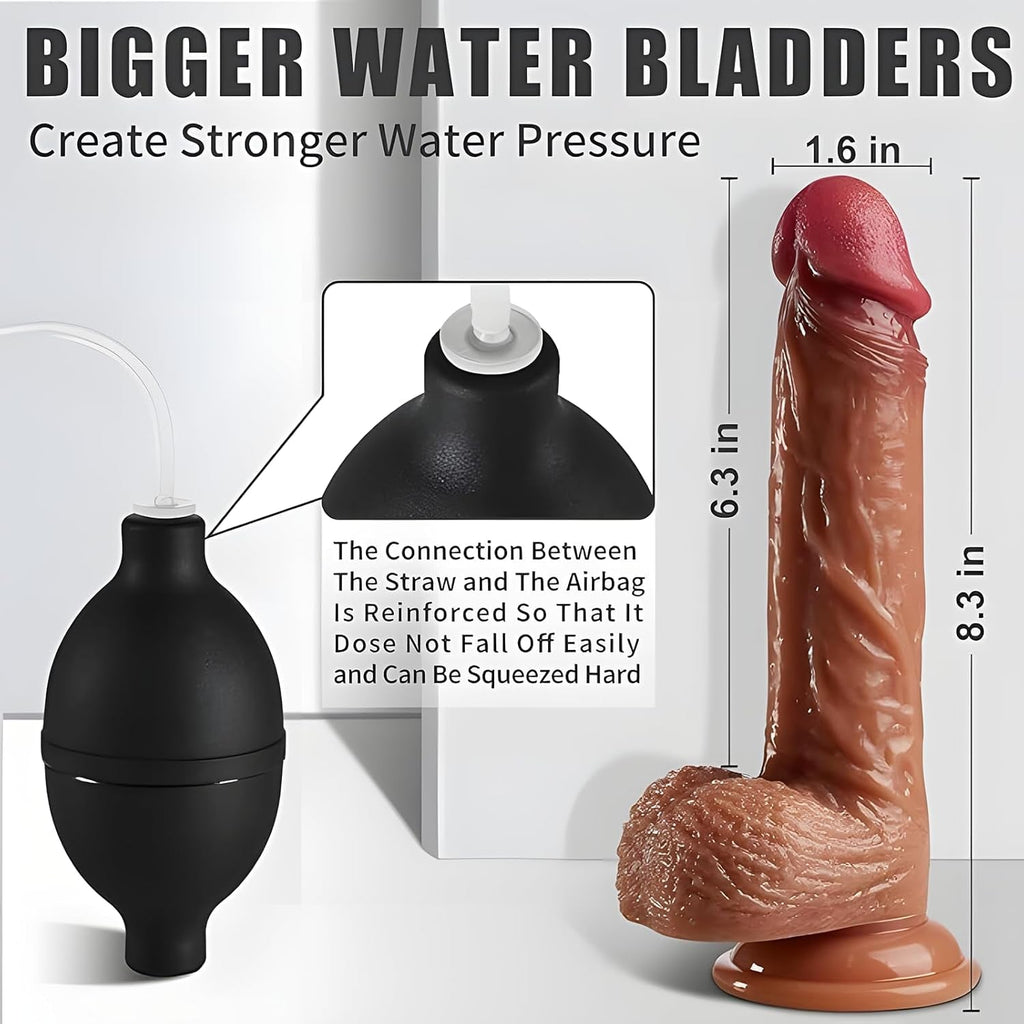 FluidCore 8.5” Squirting Silicone Dildo Suction Cup