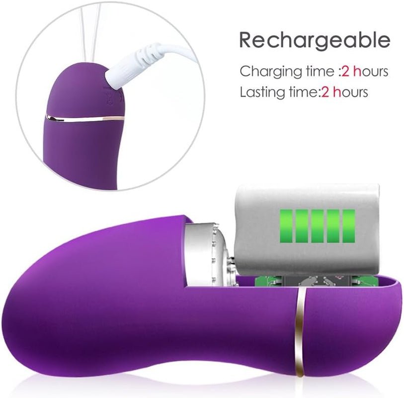 BoostVibe Egg Vibrator 12 Modes Quiet Waterproof Silicone