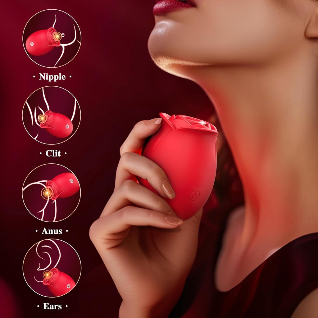 AurevynX Rose Clit Sucker App Control 9 Modes Waterproof