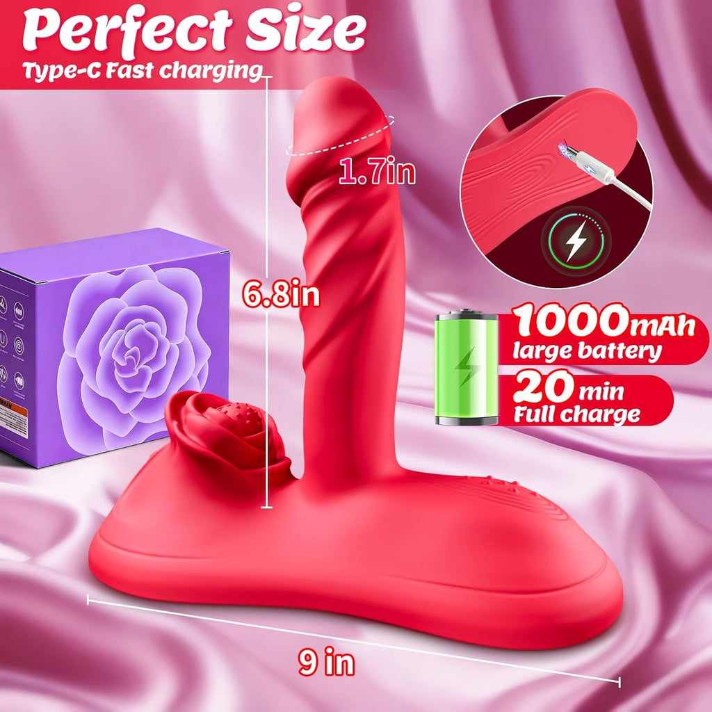 RoseRhythm Triple-Drive Ride-On Peristalsis Vibrator