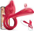 RoseSyncX Rose Vibrating Cock Ring G-Spot Clit Stimulator