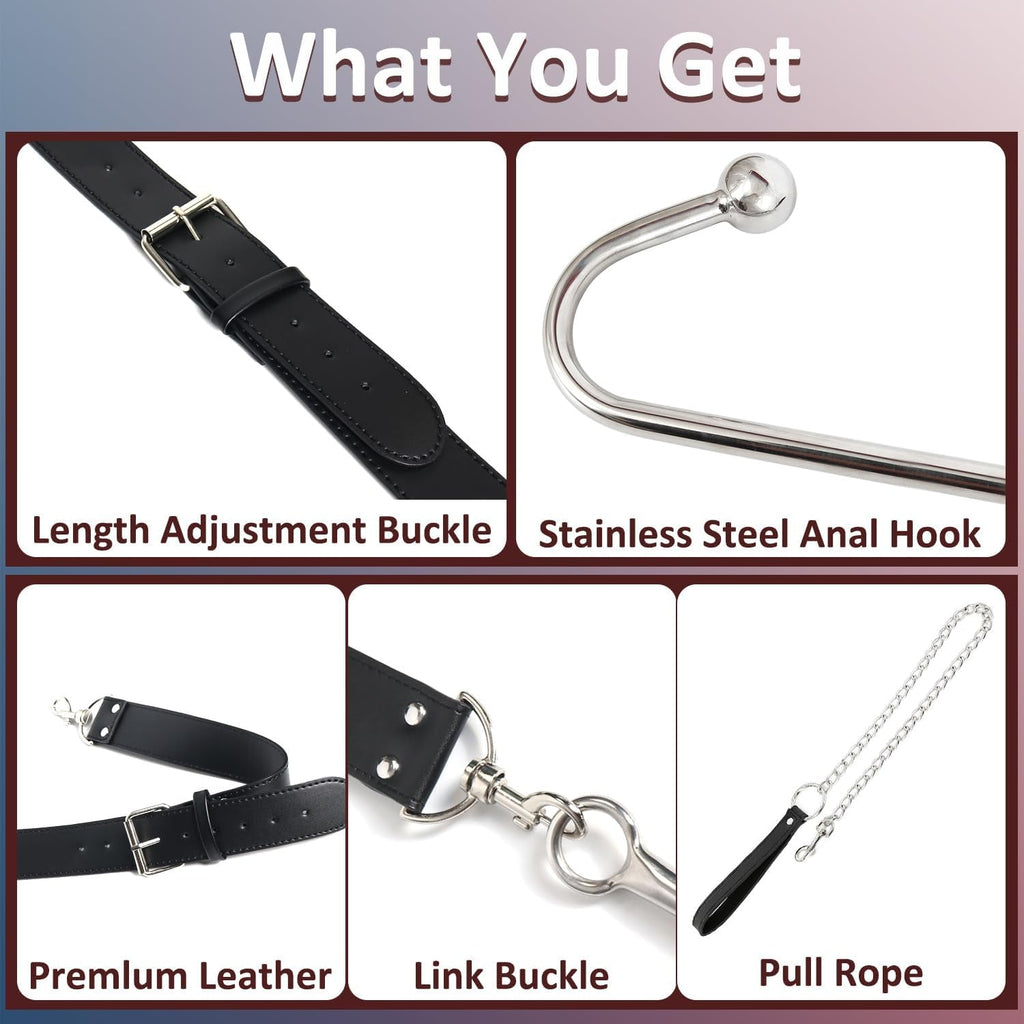 LeashHook Anal Hook Collar Leash Bondage Set