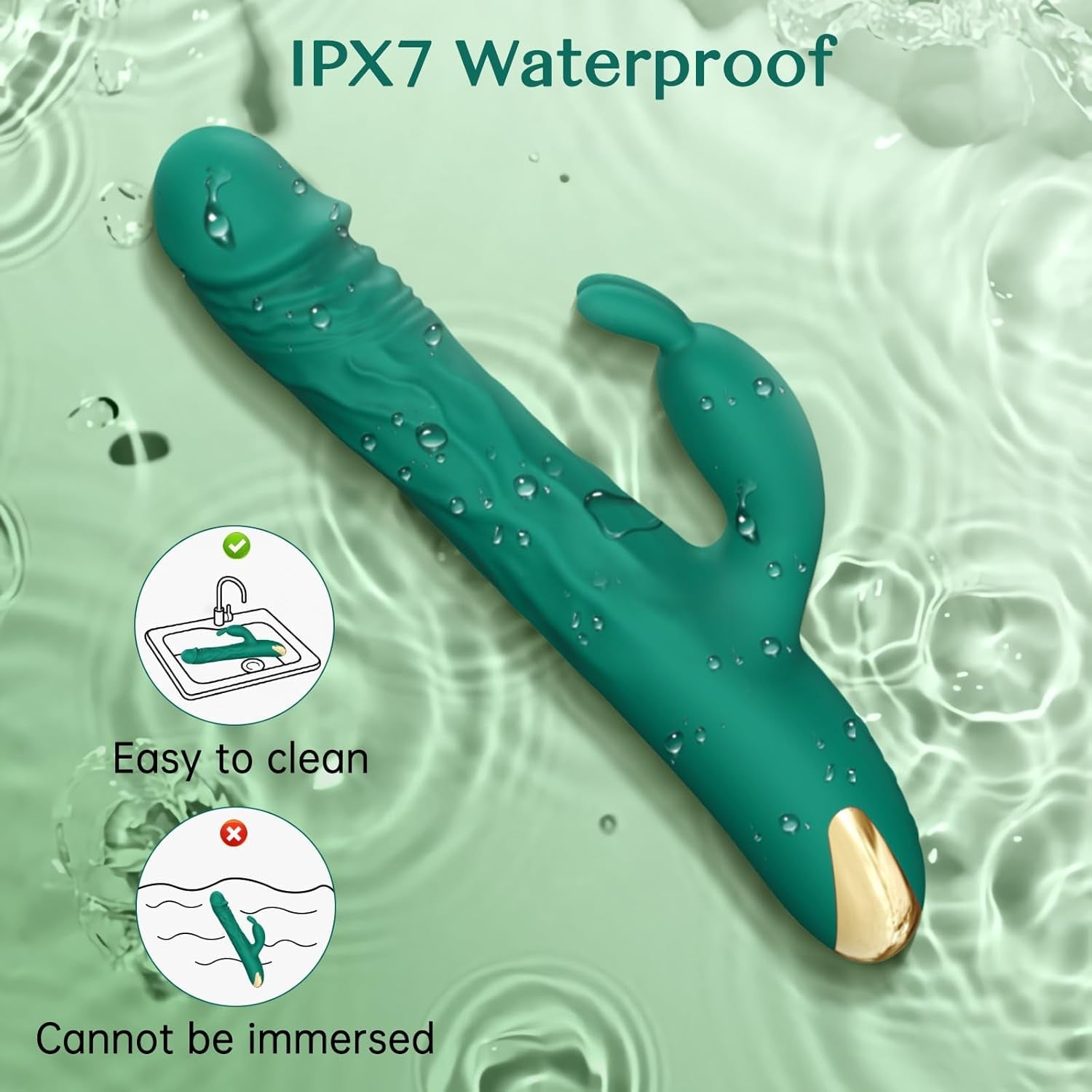 EonPulse Thrusting Rabbit Vibrator 5 Thrust 10 Modes
