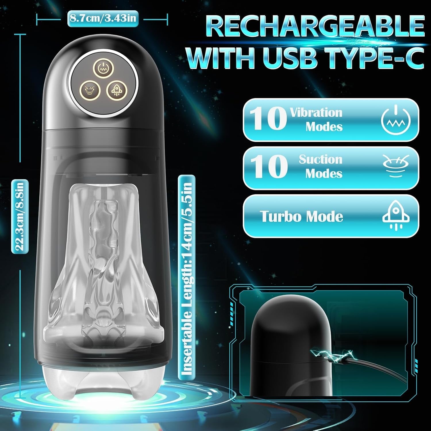 ThunderTease 3-in-1 Automatic Male Masturbator