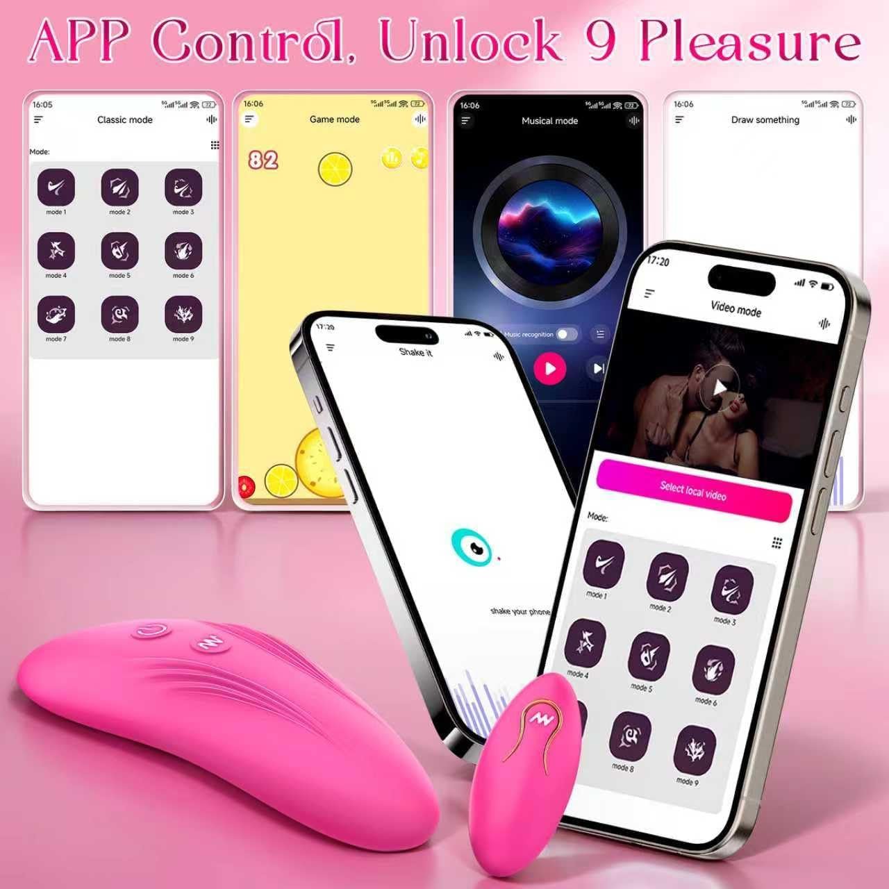PulseLeaf APP Wearable Panty Vibrator Remote 9 Modes