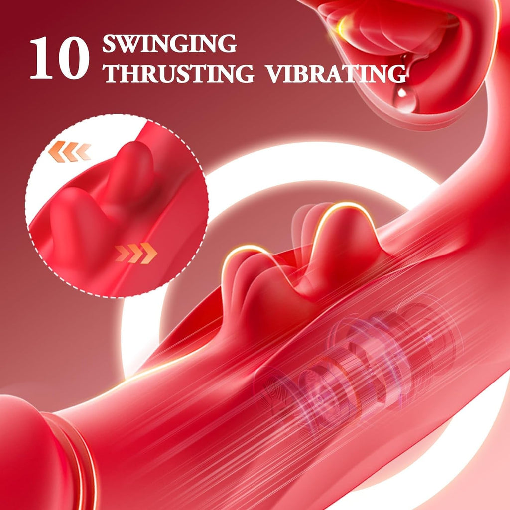 ZenvyX  Thrusting Rabbit Licking Vibrator 4-in-1 10 Modes G-Spot