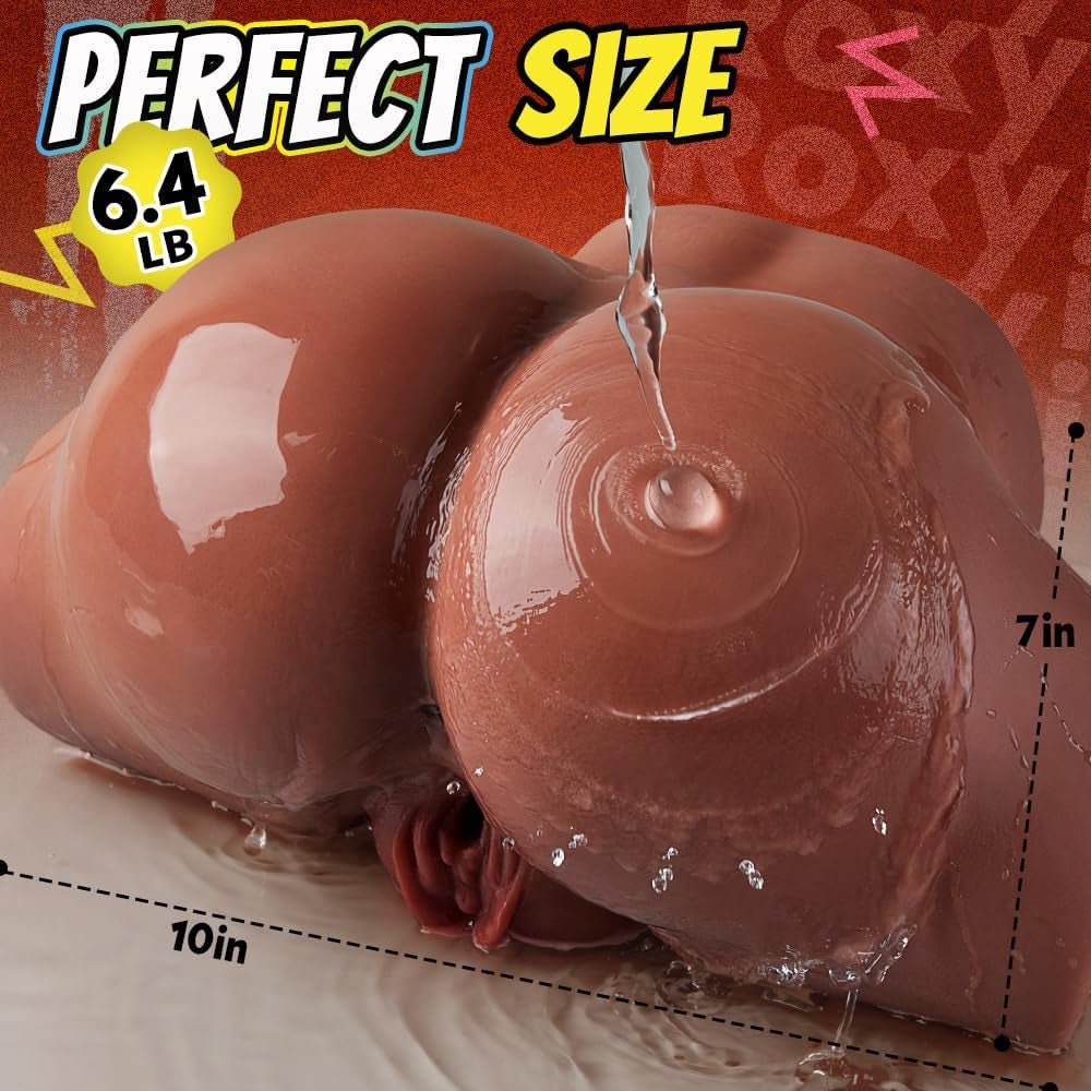 CocoaCurve Dual Channel Stroker Sex Doll 6.4LB Soft TPE