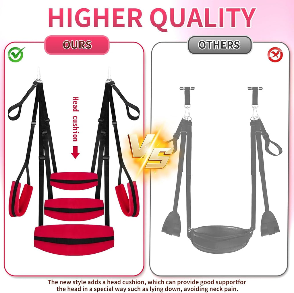 LunarisX Door Sex Swing Adjustable 300lb Support Harness