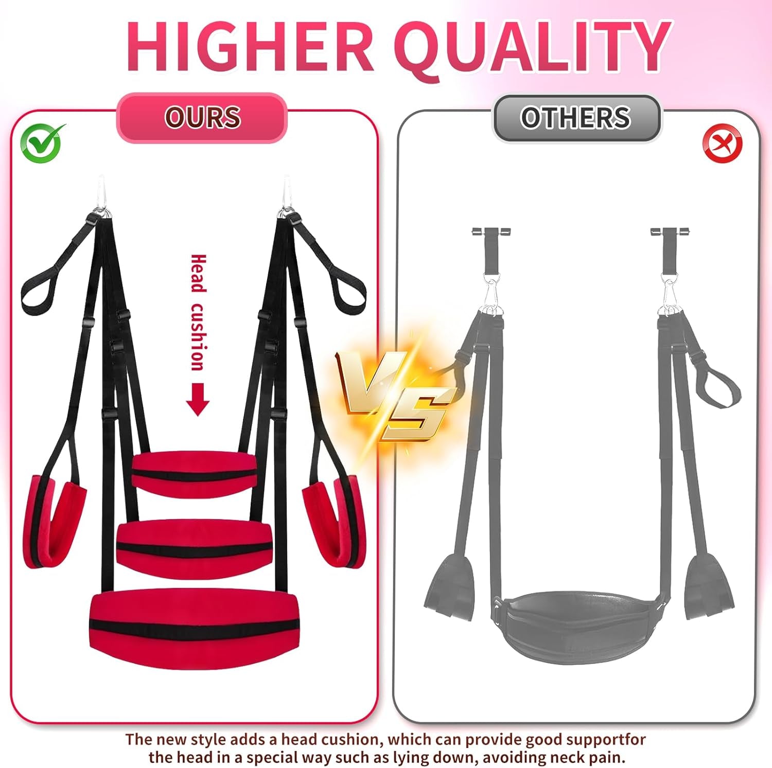 LunarisX Door Sex Swing Adjustable 300lb Support Harness