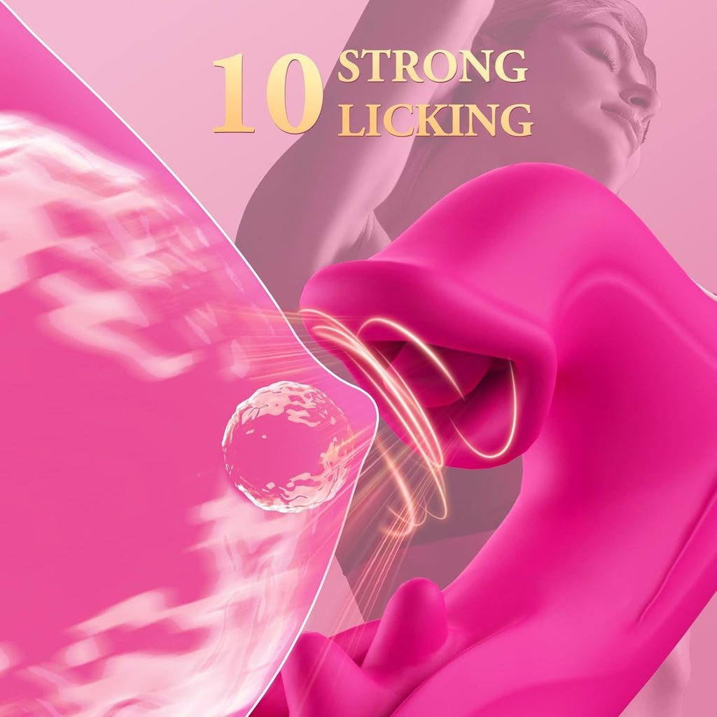 ElyraMax Thrusting Rabbit Licking Vibrator 4-in-1 10 Modes G-Spot