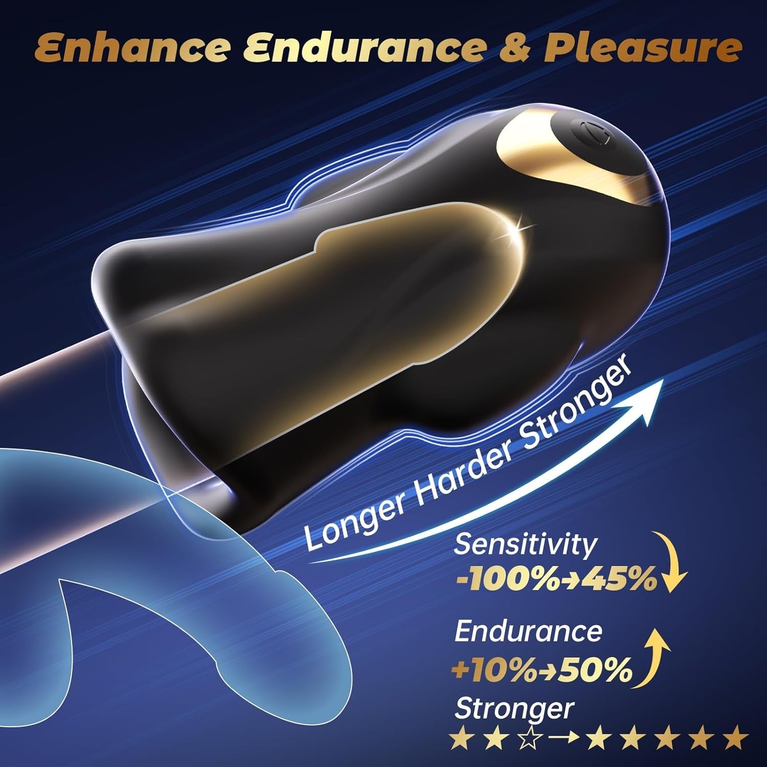 IntelliPulse AI 360° Male Masturbator 3 Motors 9 Modes