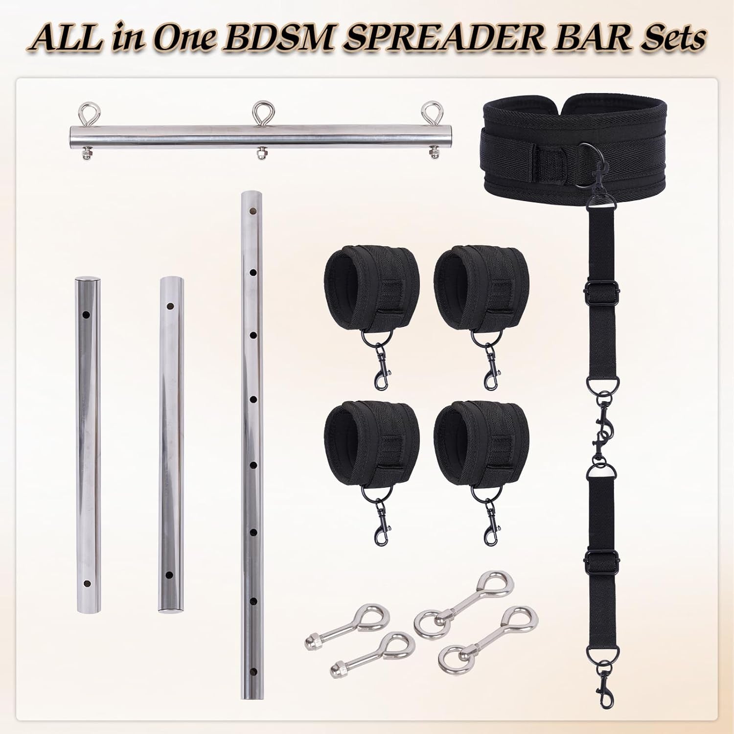 SilverFeather Spreader Bar BDSM Kit