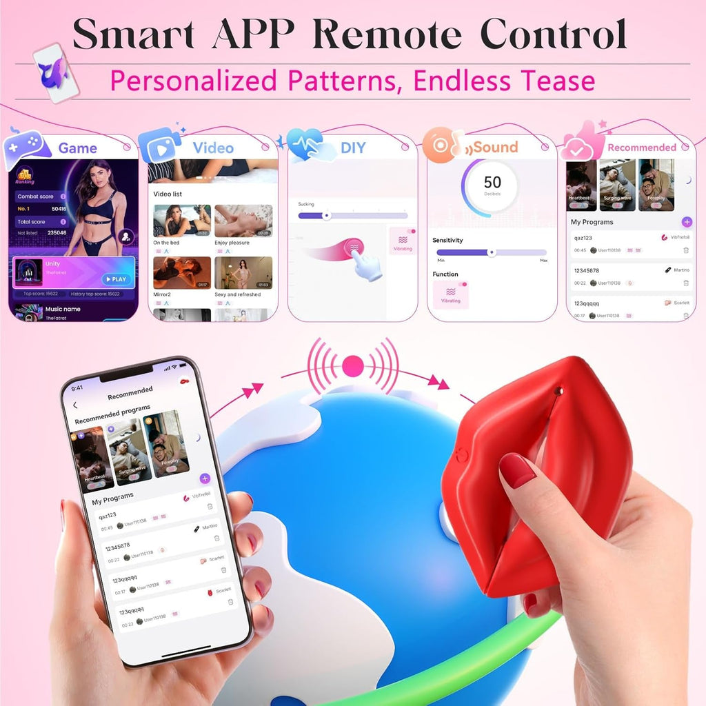 NeuroSyncX AI App Nipple Clamps Remote 10 Modes