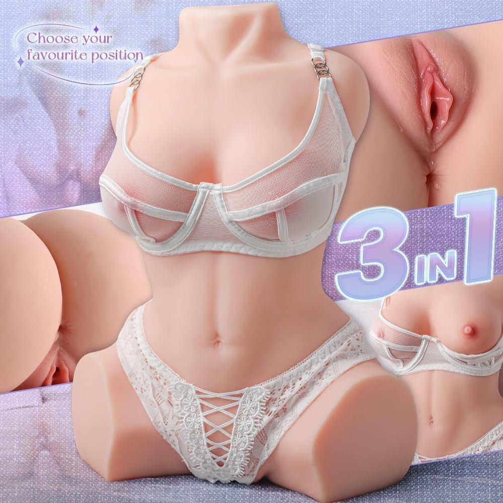 FlexCoreVI Dual Channel Torso Sex Doll Soft TPE Real Feel
